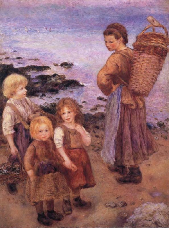Pierre-Auguste Renoir Mussel Fishers at Berneval china oil painting image